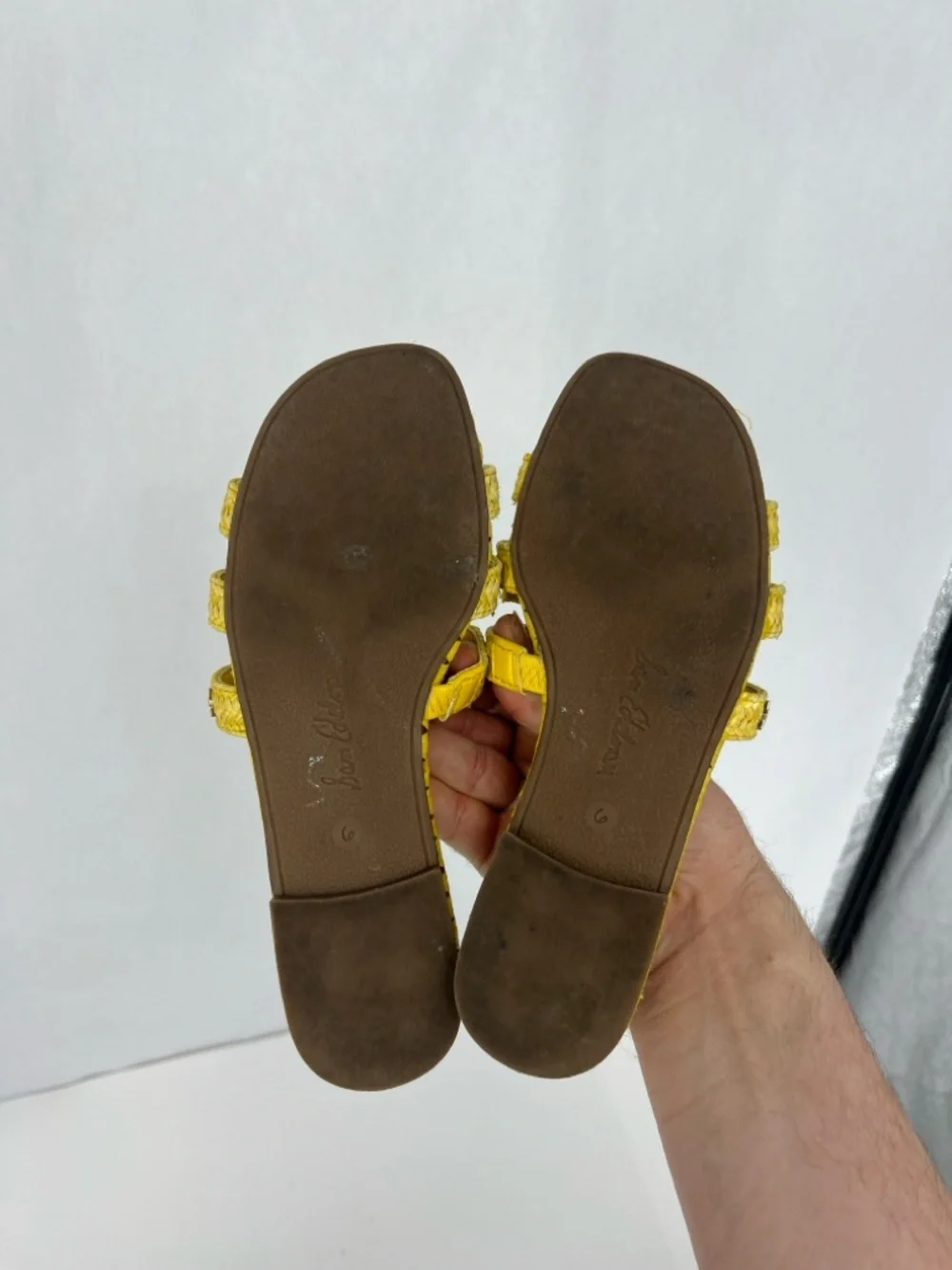 Sam Edelman Beckie Yellow Braided Slide Sandals - Picture 3 of 7